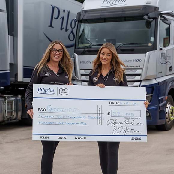Cheque For Money Raised From Three Peaks Challenge